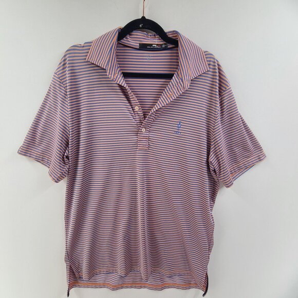 Ralph Lauren RLX Men's Golf Shirt moisture wicking pullover Striped Size M - Picture 1 of 7